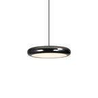 Aria Modern Minimalist Pendant Light Red Black Silver Metal Bedroom