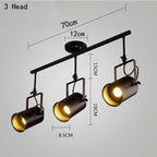 Silva Vintage Adjustable Semi-Flush Mount Ceiling Light, Black