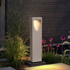 Ray Modern Stone Reflection Outdoor Path Light, Gray
