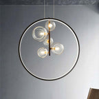 Arisha Nordic Glass Bubbles LED Modern Pendant Light for Dining Room