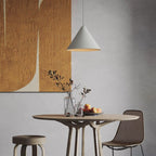 Arisha Minimalist Cone Metal Pendant Light, Grey