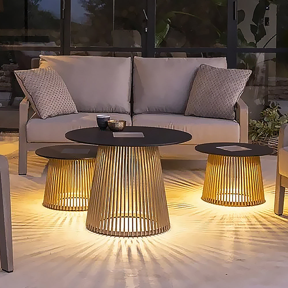 Ray Table Metal Rechargeable/Solar Metal& Outdoor Floor Lamp
