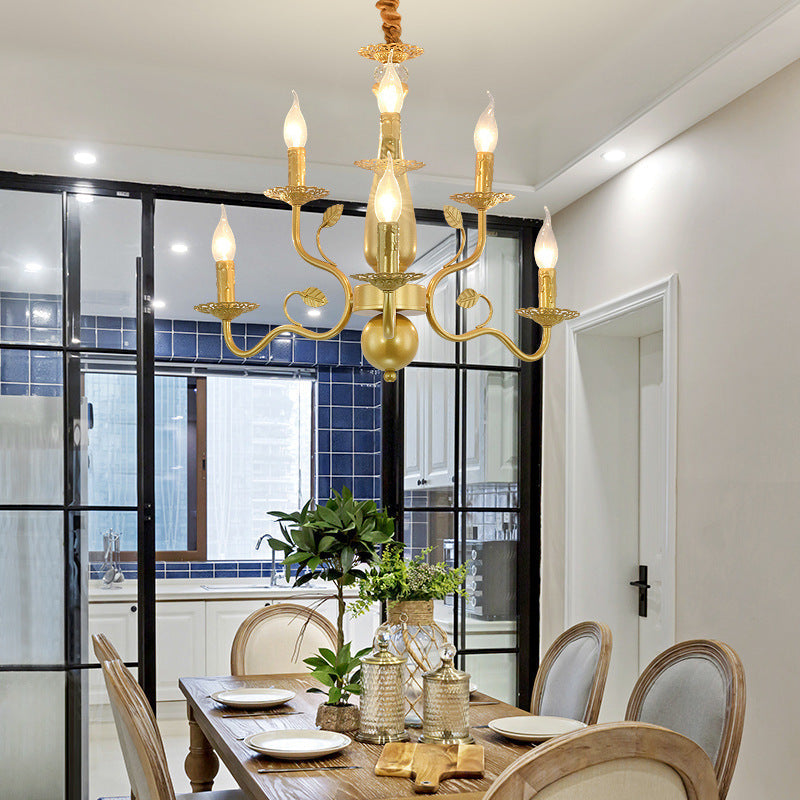 Silva Chandelier  Rustic Glass Living Room Bedroom