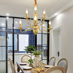 Silva Chandelier  Rustic Glass Living Room Bedroom