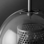 Kiri Industrial Classy Global Clear Glass Wall Lamp