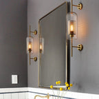 Kiri Industrial Classy Global Clear Glass Wall Lamp