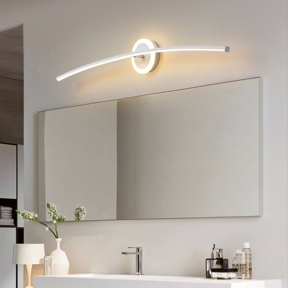 Arisha Modern Linear Metal Wall Lamp, White
