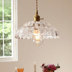 Valentina Vintage Pendant Light Clear Metal/Glass Bedroom/Dining Room