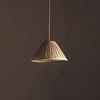 Ritta Pleated Pendant Light Wabi Sabi, Metal/Fabric, Living Room