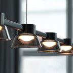 Arisha Modern Linear Metal Pendant Light,Black