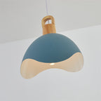 Valentina Colorful Shade Single Pendant Lights, Wood & Metal