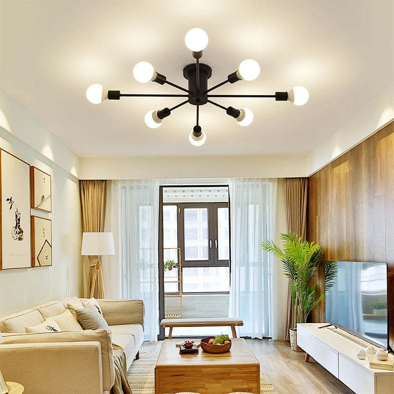 Silva Modern Simple Flush Mount Ceiling Light, 6/8/10 Heads