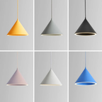 Aria Funnel-Shape Colourful LED Pendant Light