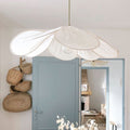 Ritta Pendant Light Vintage Rustic Wabi Sabi, Fabric, White/Brown