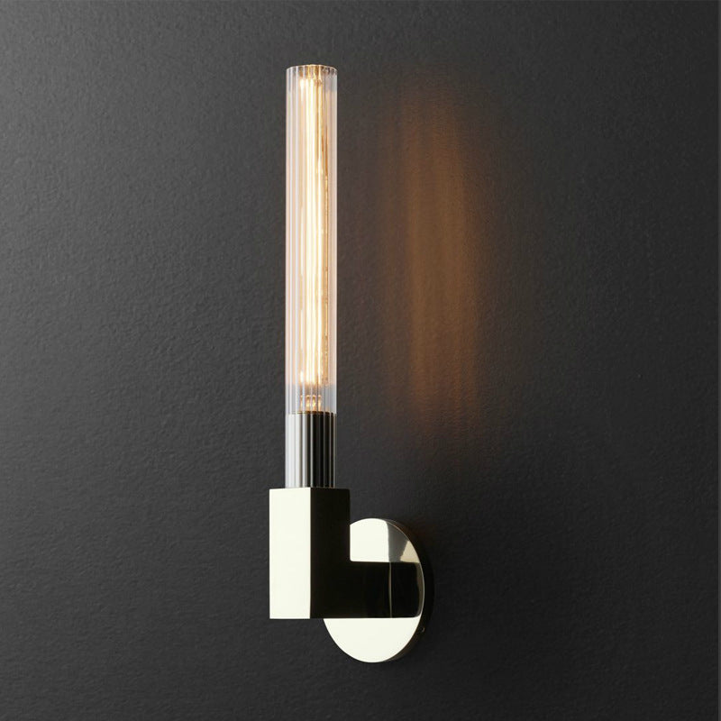 Kristy Indoor Wall Lamp Glass  Brass Mid-century Restaurant Bedroom