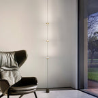 Arisha Full-Length Minimalist Linear Floor Lamp, 3 Bulbs