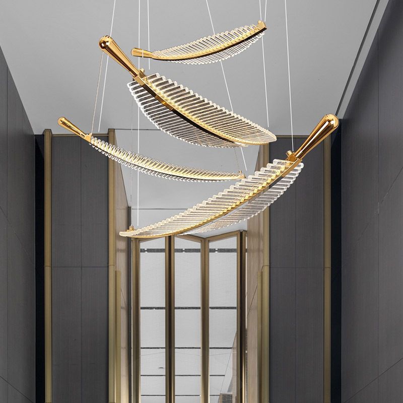 Arisha Nordic Luxury LED Pendant Light Metal Hotel Living Room