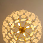 Kristy Elegant Pearl/Glass/Metal Chandelier, White