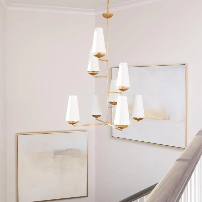 Silva Vintage LED Chandeliers White Black Bedroom Kitchen