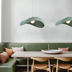 Ritta Wabi-Sabi Minimalisme Ripple Pendant Light, Resin&Metal