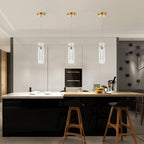 Arisha Glass Pendant Light  Cluster Brass Modern Dimmable