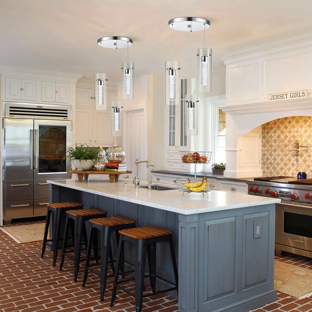 Arisha Glass Pendant Light  Cluster Brass Modern Dimmable