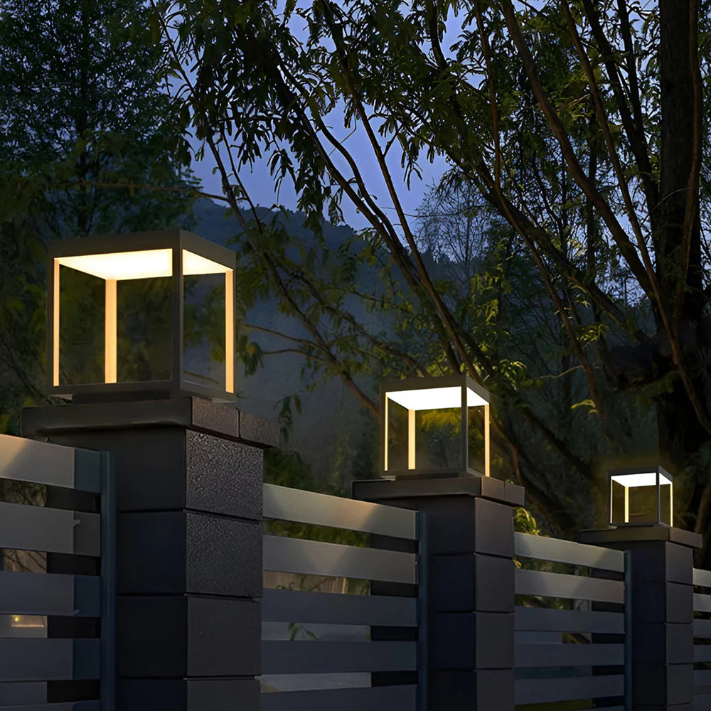 Ferra Contemporary Solar Rechargeable Outdoor Floor Lamp