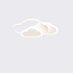 Arisha Modern Ceiling Light Hollow, Cloud Shape, White/Pink