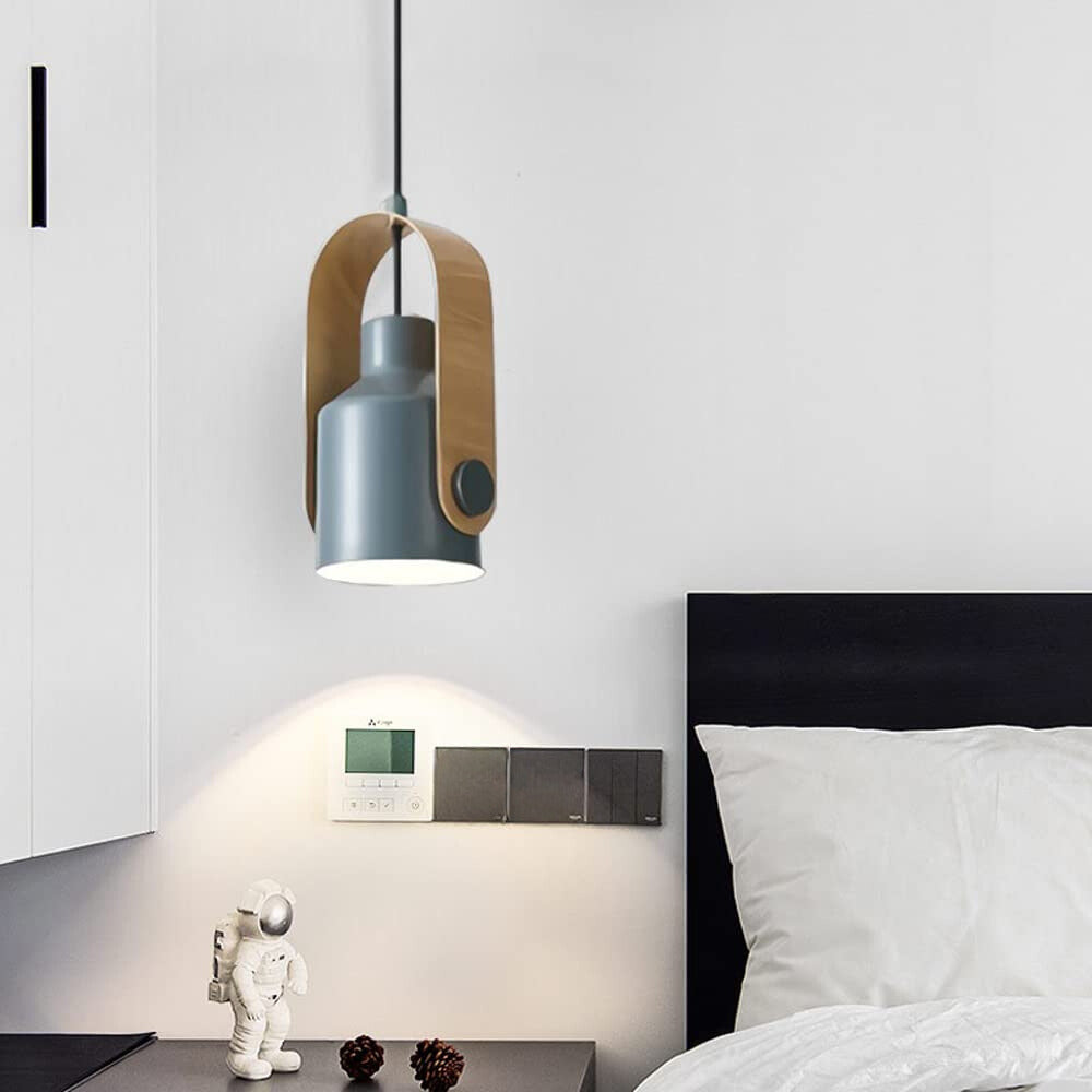 Valentina Modern Metal LED Pendant Light White Green Black Bedroom