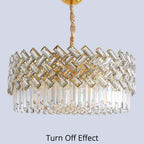 Kristy Luxury Gold Chandelier, Crystal & Metal