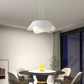 Arisha Art Deco Flower Shape Pendant Light, White