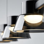 Arisha Modern Linear Metal Pendant Light,Black