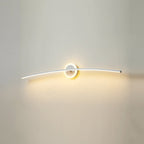 Arisha Modern Linear Metal Wall Lamp, White