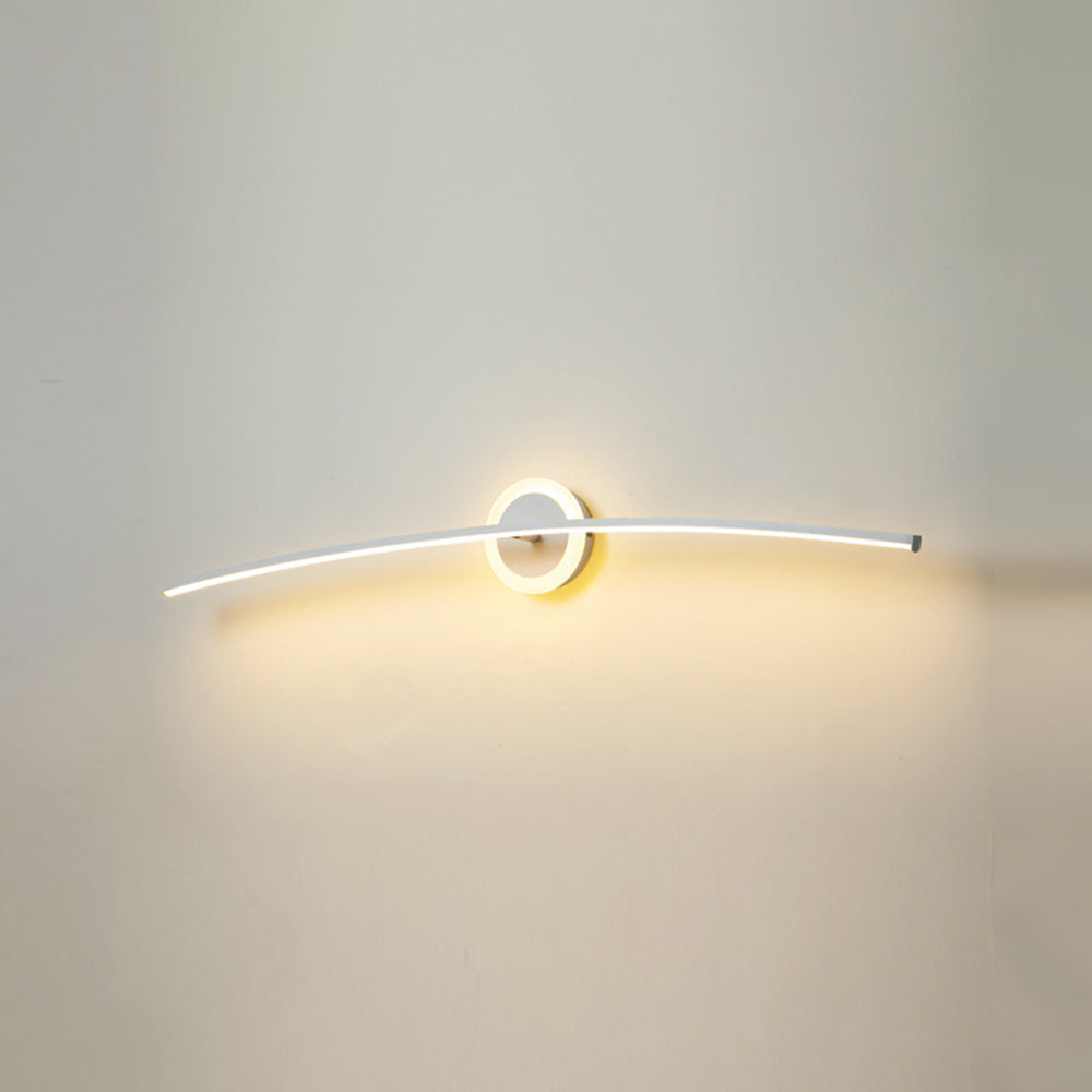 Arisha Modern Linear Metal Wall Lamp, White