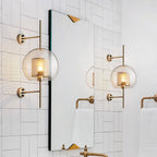 Kiri Industrial Classy Global Clear Glass Wall Lamp