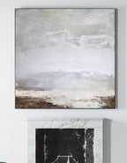 Serene Neutral Landscape Painting