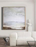 Serene Neutral Landscape Painting