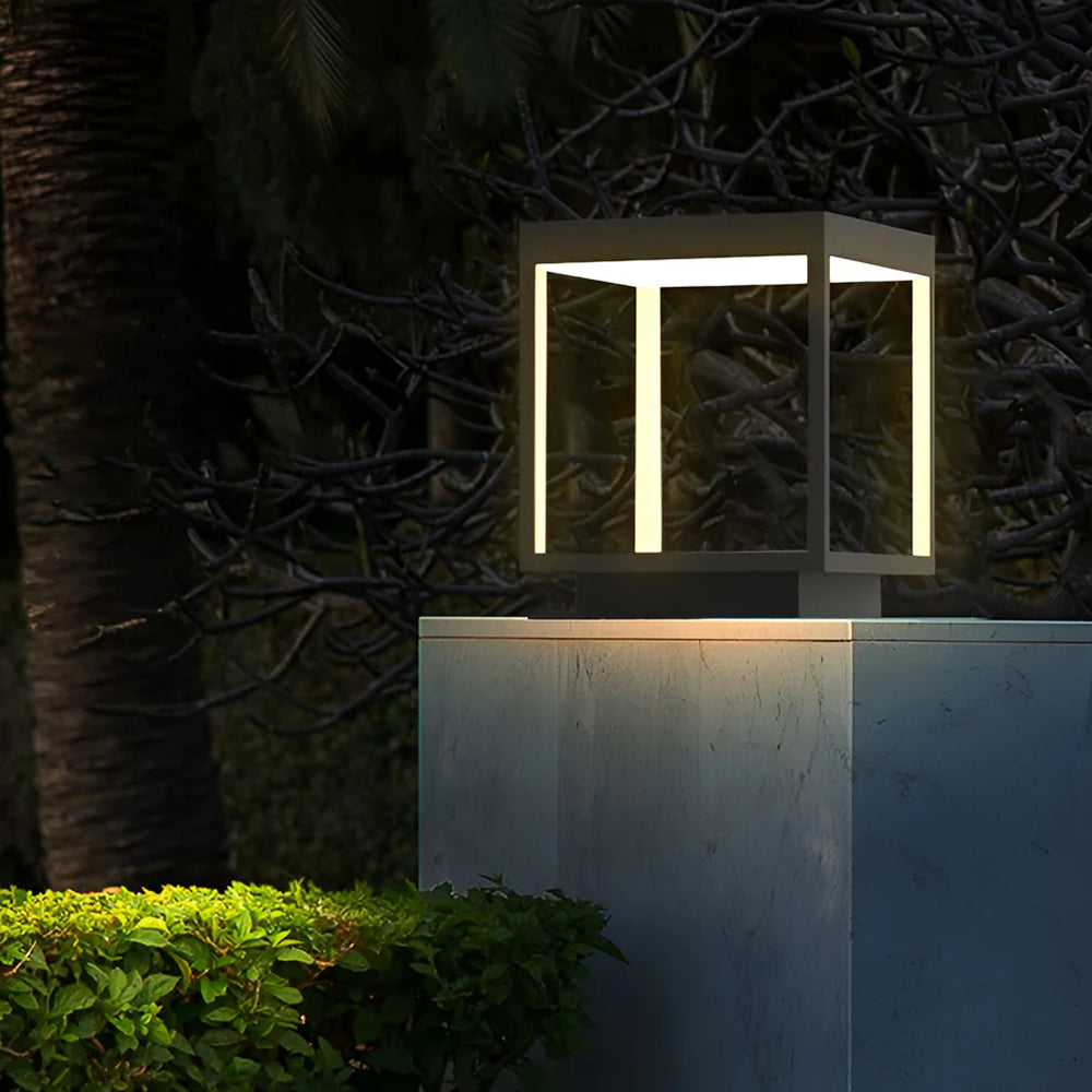 Ferra Contemporary Solar Rechargeable Outdoor Floor Lamp