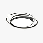 Arisha Modern Multi Orbit Flush Mount Ceiling Light, Black/Gold