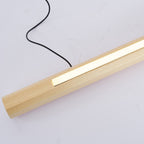 Ozawa Minimalist Linear Floor Lamp, Wood/, Living Room