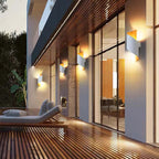 Travin Modern Conch Shape Spiral Outdoor Wall Lamp, Black/White/Gold