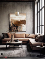 Earthy Abstract Expressionist Landscape Painting