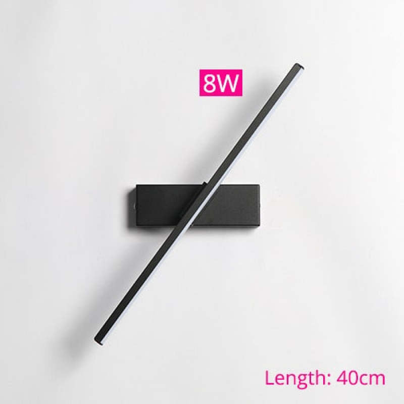 Struve Rotatable Wall Lamp for Bedroom, Black/White