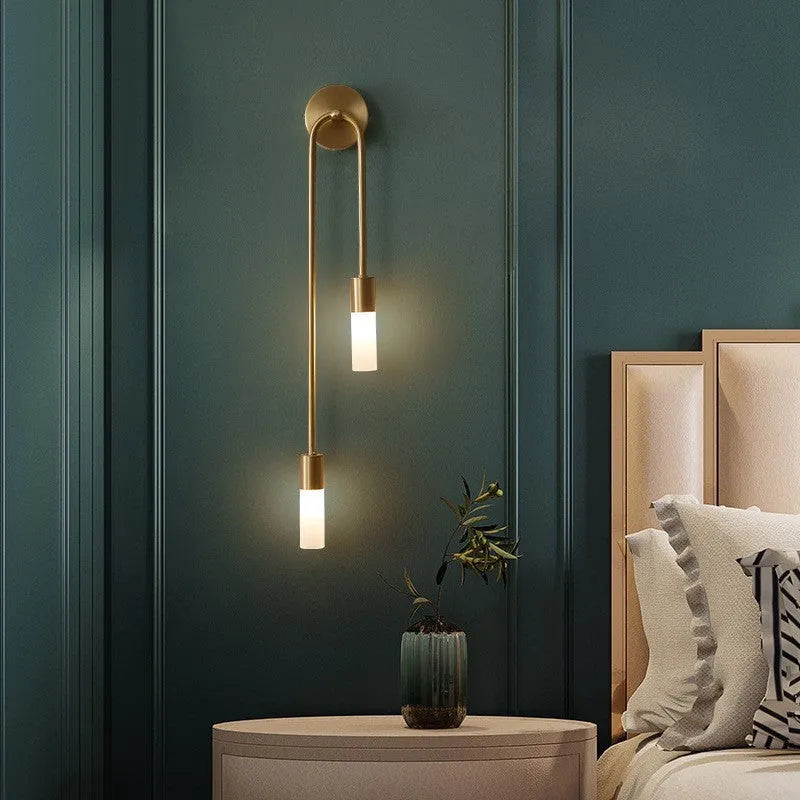 Rime Modern Wall Sconce for Bedeside Gold 2 PCS