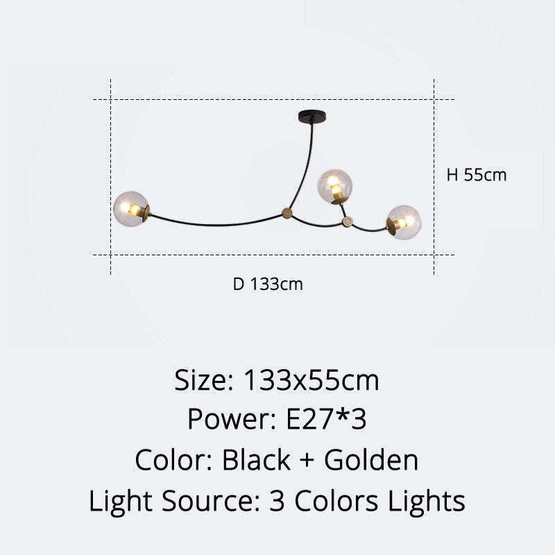 Valentina Minimalist Elegant Unique Branch Chandeliers, Living Room