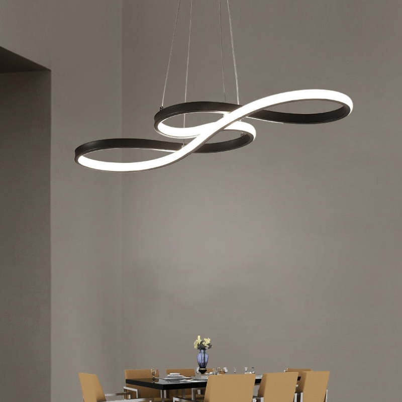 Durell Musical Note Pendant Light, Black & Gold