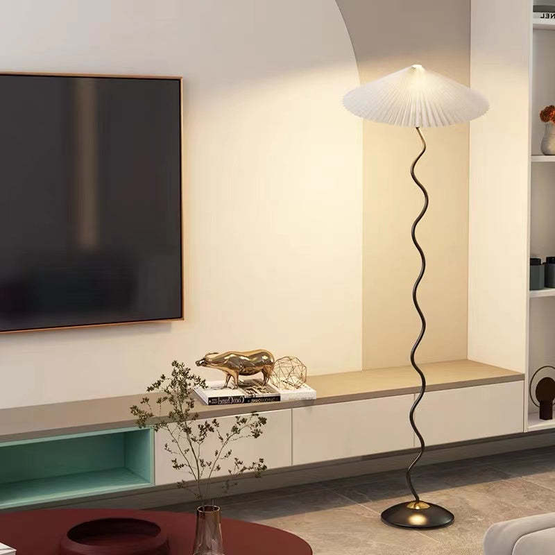 Ritta Modern Mushroom Fabric Led Floor Lamp