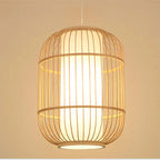 Kuro Hand-Woven Knitted Rattan Bamboo Vintage Pendant Light