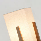 Ozawa Natural Rectangular Wood/Fabric Floor Lamp