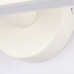 Arisha Minimalist Linear Mirror Front Wall Lamp, White
